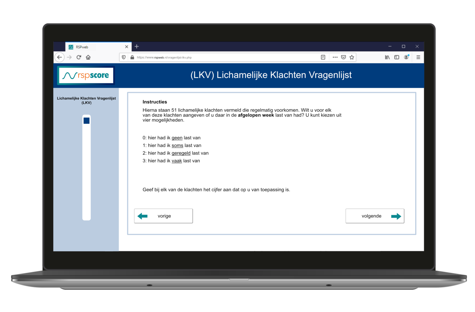 Digitaal afnemen psychologische vragenlijsten Digitaal afnemen psychologische vragenlijsten